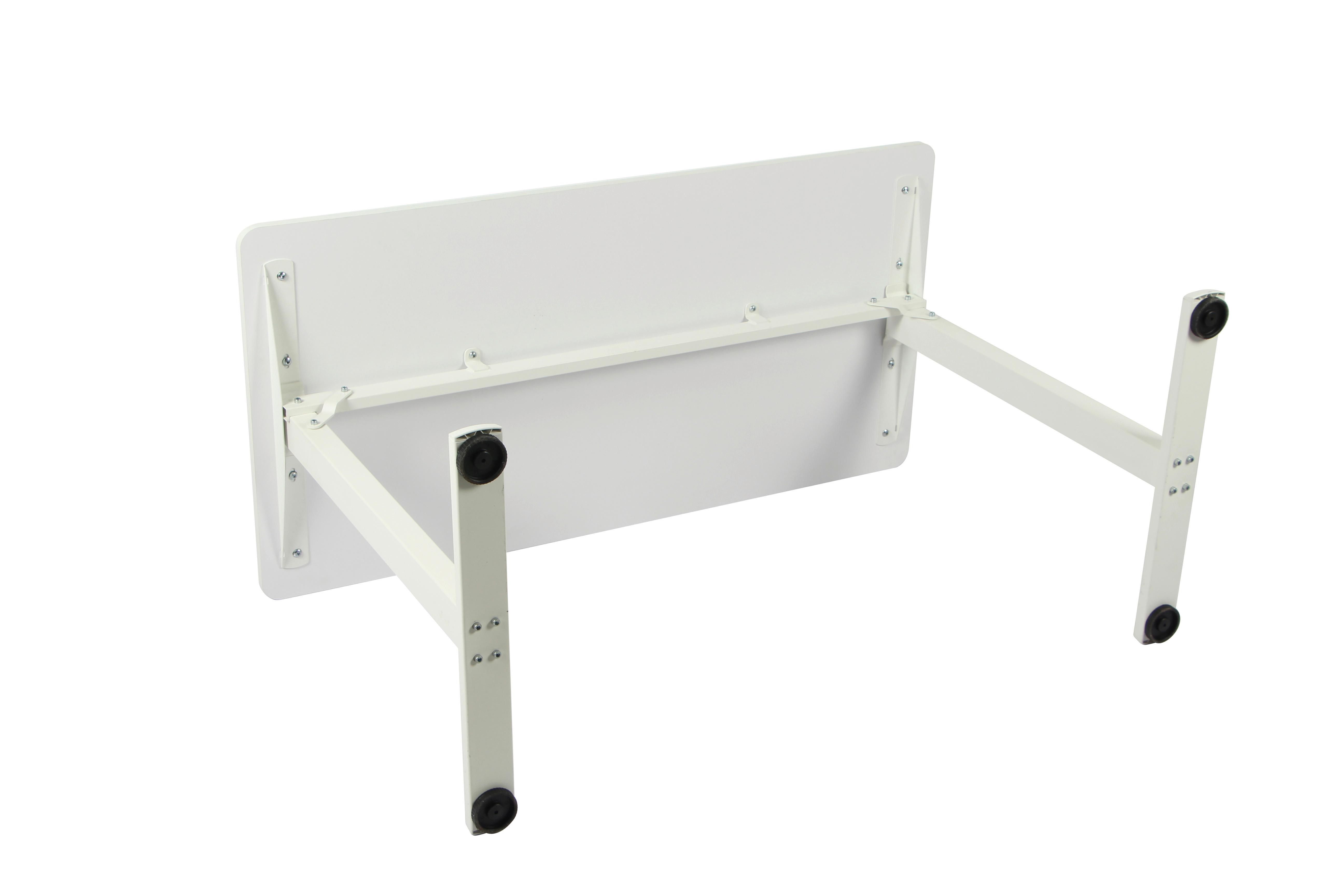 SKRIVBORD JANNIS - vit, Modern, metall/trämaterial (120/60/75cm) - Mömax