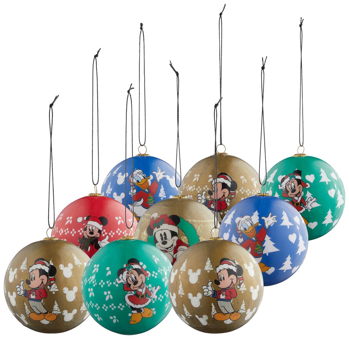ZESTAW BOMBEK CHOINKOWYCH DN90970 - zielony/czerwony, Trend, tworzywo sztuczne (7.5/7.5/7.5cm) - Disney
