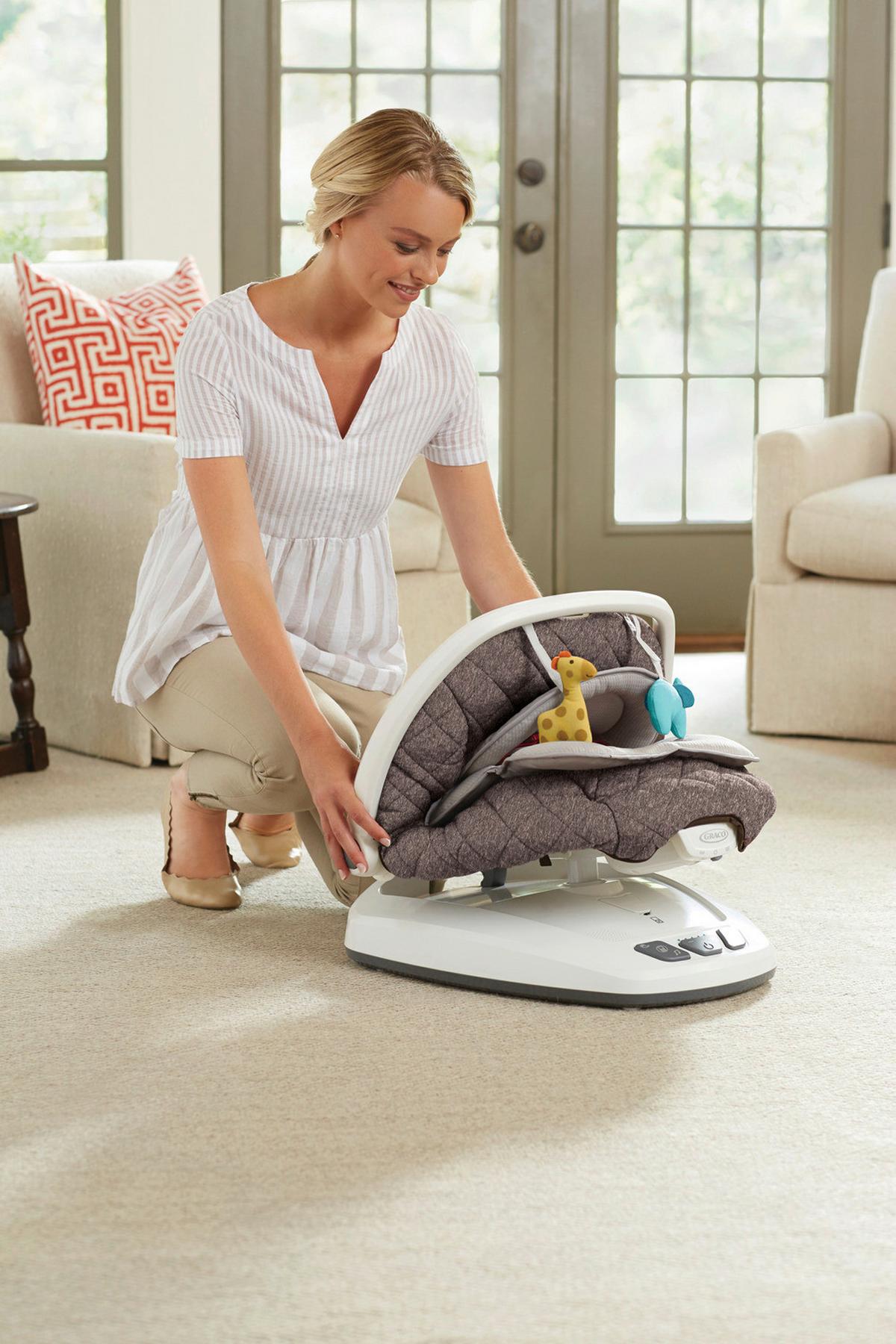 BUJAK 1AH998LLAEU MOVE WITH ME - jasnoszary/biały, Basics, metal/tkanina (69/52,5/67,5cm) - Graco