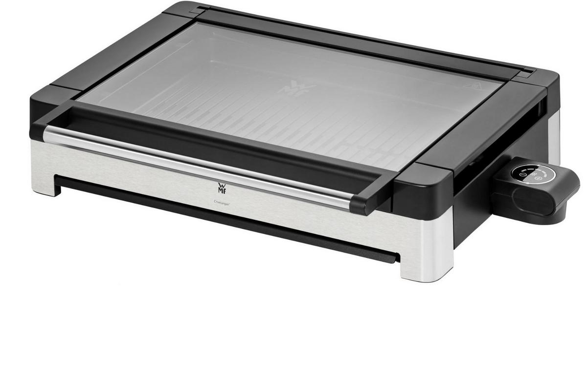 GRILL STOŁOWY 415430011 WMF - kolor stalowy/czarny, Basics, metal/szkło (54/13/33cm) - WMF