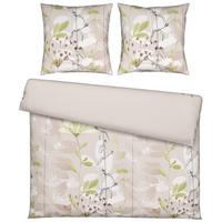 Bettwäsche Loala XXL Grün/Beige ca. 200x200cm - Beige/Grün, ROMANTIK / LANDHAUS, Textil (200/200cm) - Mömax