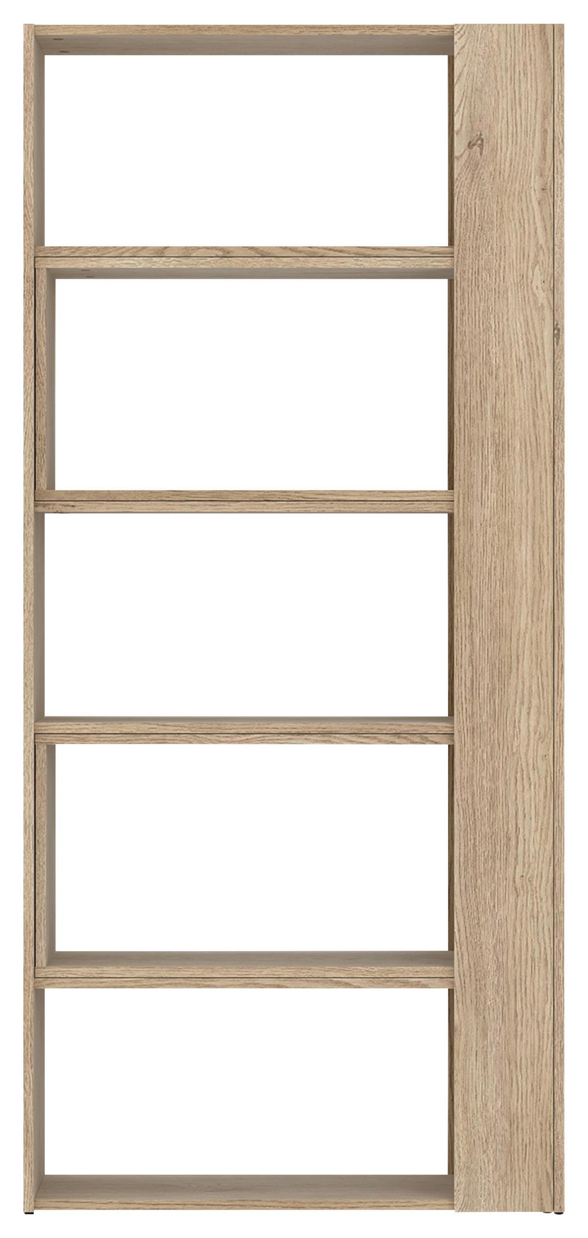 Etajeră MOTUS - culoare lemn stejar, Modern, material pe bază de lemn (82-146/180/35cm) - Modern Living