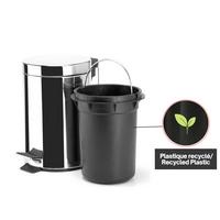 TRETEIMER 100437 - Silberfarben/Schwarz, Basics, Kunststoff/Metall (17/25cm)