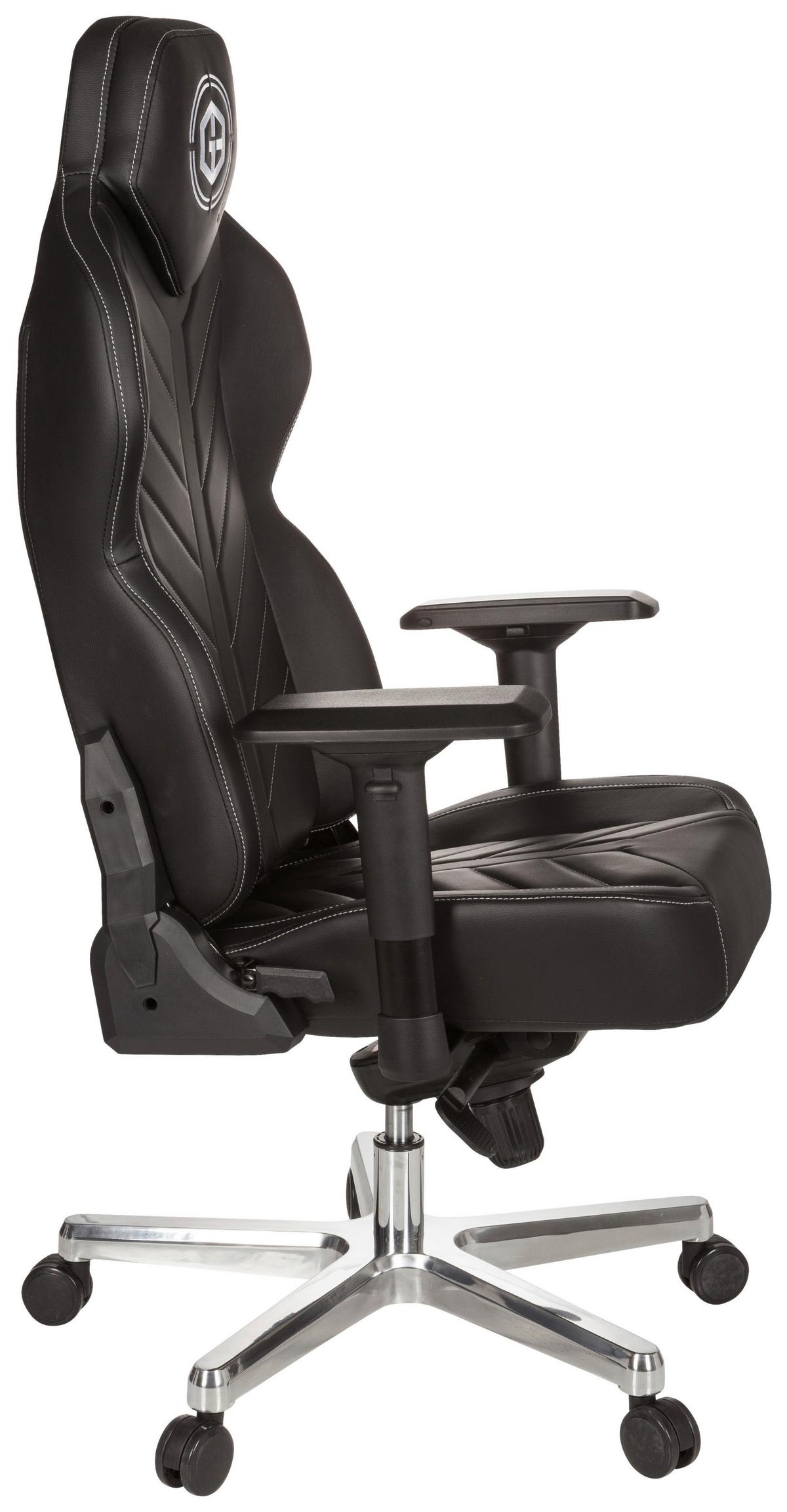 Vrtljivi Stol Gamebreaker Colossus, Črna - črna/bela, Moderno, kovina/umetna masa (70/139/58cm) - MID.YOU