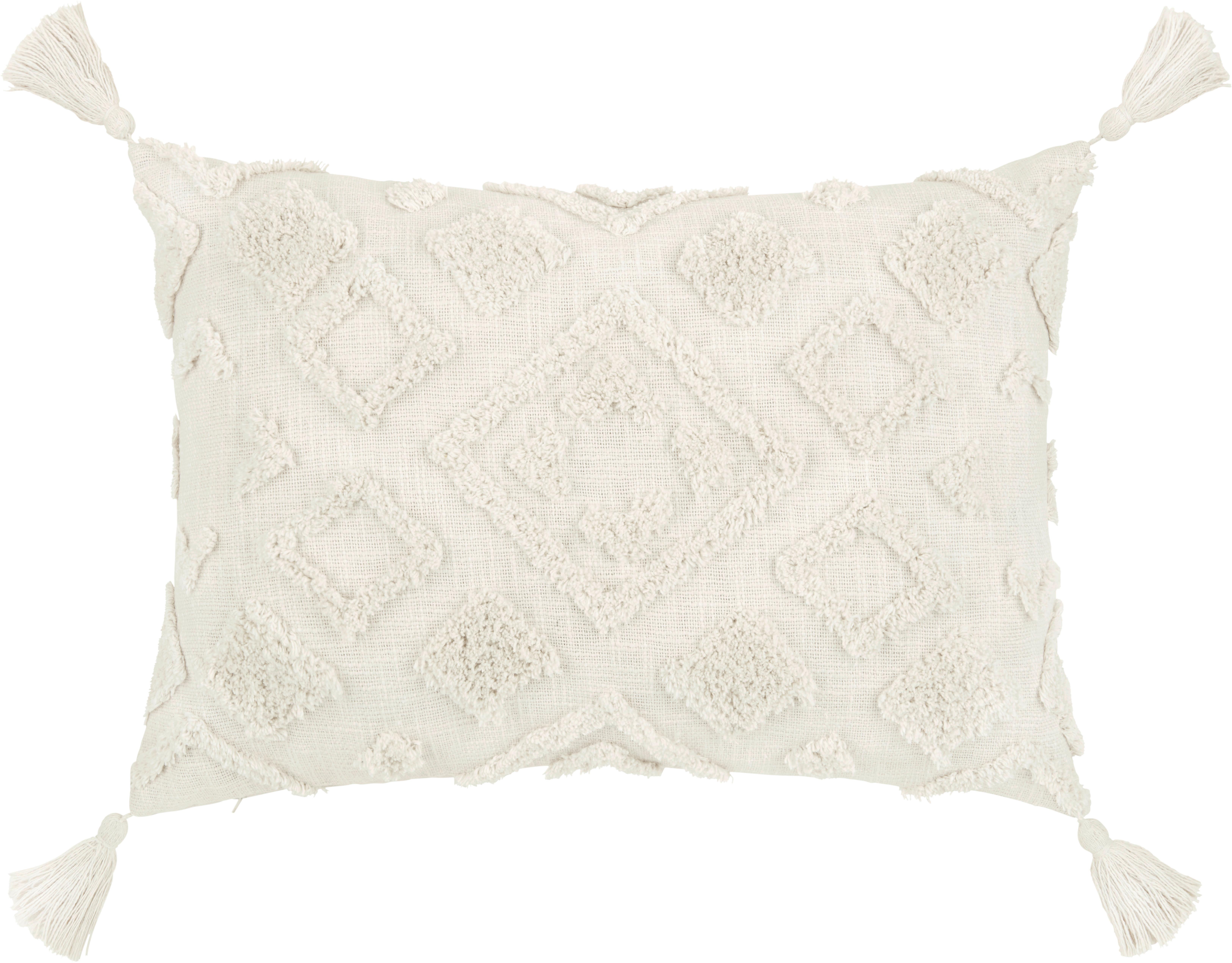 Díszpárna Ibiza 60/40 - fehér, Modern, textil (40/60cm) - Premium Living