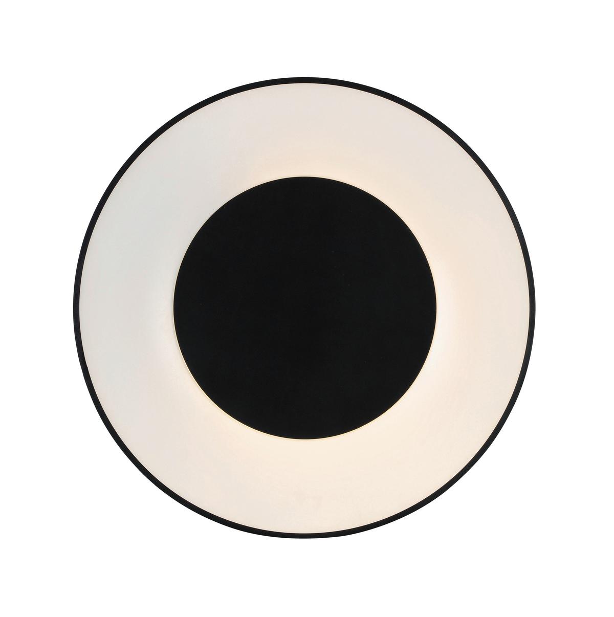 LED-Deckenleuchte Jumpo Schwarz/Weiß max. 48 Watt - Weiss/Schwarz, Modern, Kunststoff/Metall (70/7cm) - Mömax