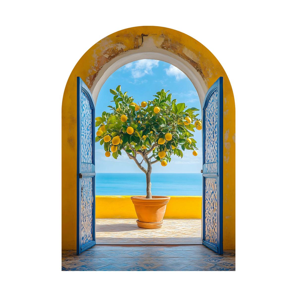 Glasbild Multicolor ca. 70x100cm - Multicolor, Basics, Glas/Papier (70/100/0,79cm)