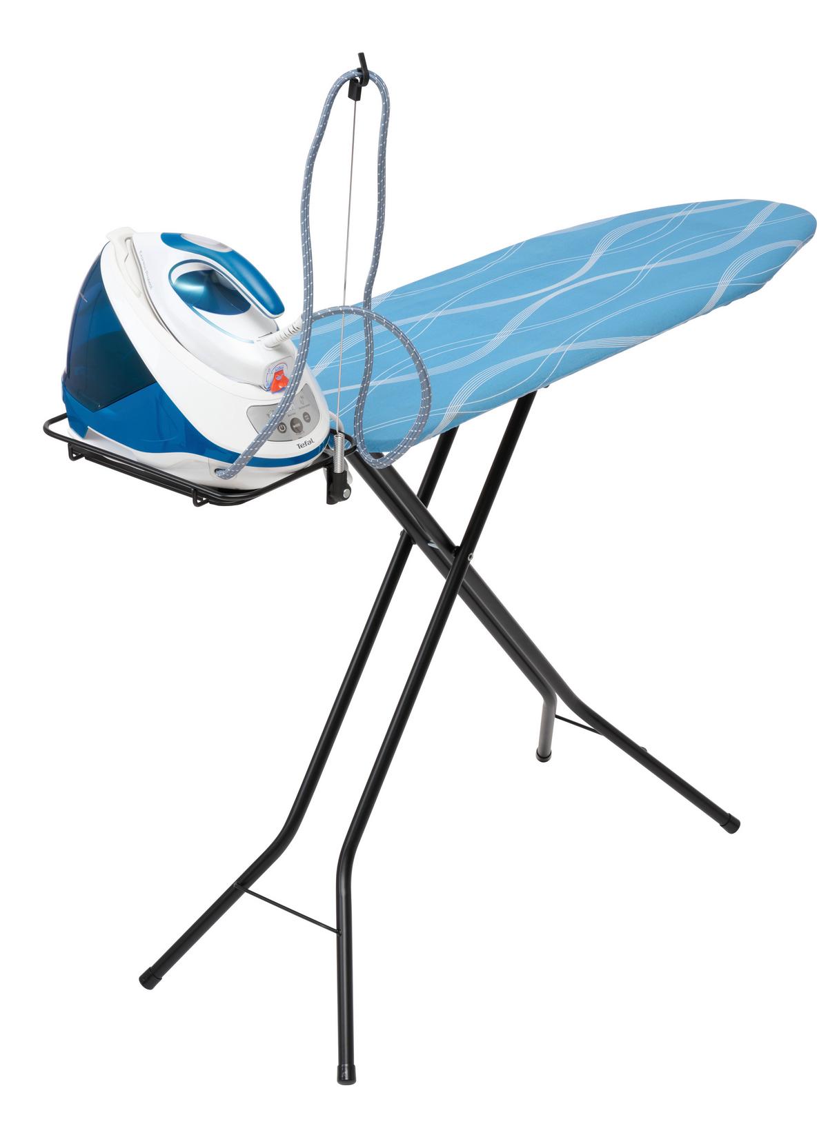 Bügelbrett Regis Blau/Weiß - Blau/Weiß, KONVENTIONELL, Textil (92/40,5/145cm) - Mömax
