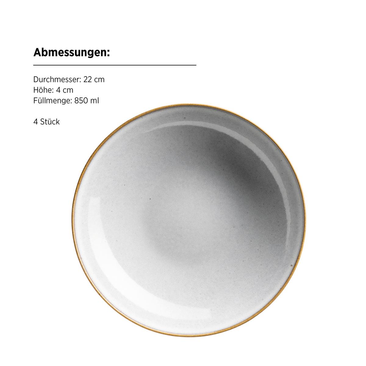 TAFELSERVICE 935601 SMOKYS TAFELSERVICE - Weiss, Basics, Keramik - Mäser