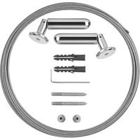 Seilspanngarnitur Valentina aus Metall ca. 500cm - Edelstahlfarben, Metall (500cm) - Modern Living