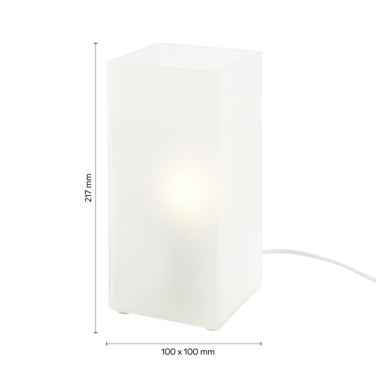 Namizna Svetilka Beni -Based-, 40 W - bela, Konvencionalno, steklo (10/22/10cm) - Based