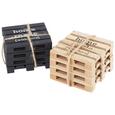 Set De Suporturi Connor - maro/negru, Modern, compozit lemnos (10/10/6cm) Set De Suporturi Connor - maro/negru, Modern, compozit lemnos (10/10/6cm)