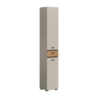 Hochschrank Aqua Eichefarben/Kaschmir - Kaschmir/Eichefarben, Trend, Holzwerkstoff/Kunststoff (32/191/30cm) - MID.YOU