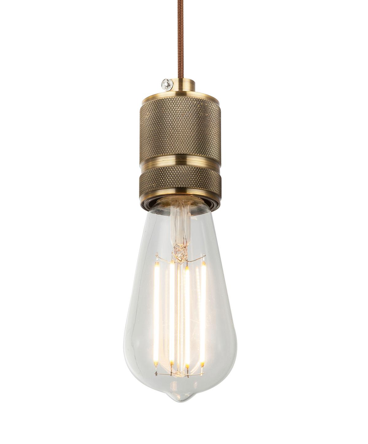 LAMPA WISZĄCA A21 NUR AUFHÄNGUNG - kolor mosiężny, Basics, metal/tkanina (10/150cm) - Globo