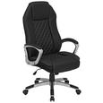 Chefsessel Schwarz - Schwarz/Weiß, Kunststoff (34,5/80/66cm) Chefsessel Schwarz - Schwarz/Weiß, Kunststoff (34,5/80/66cm)