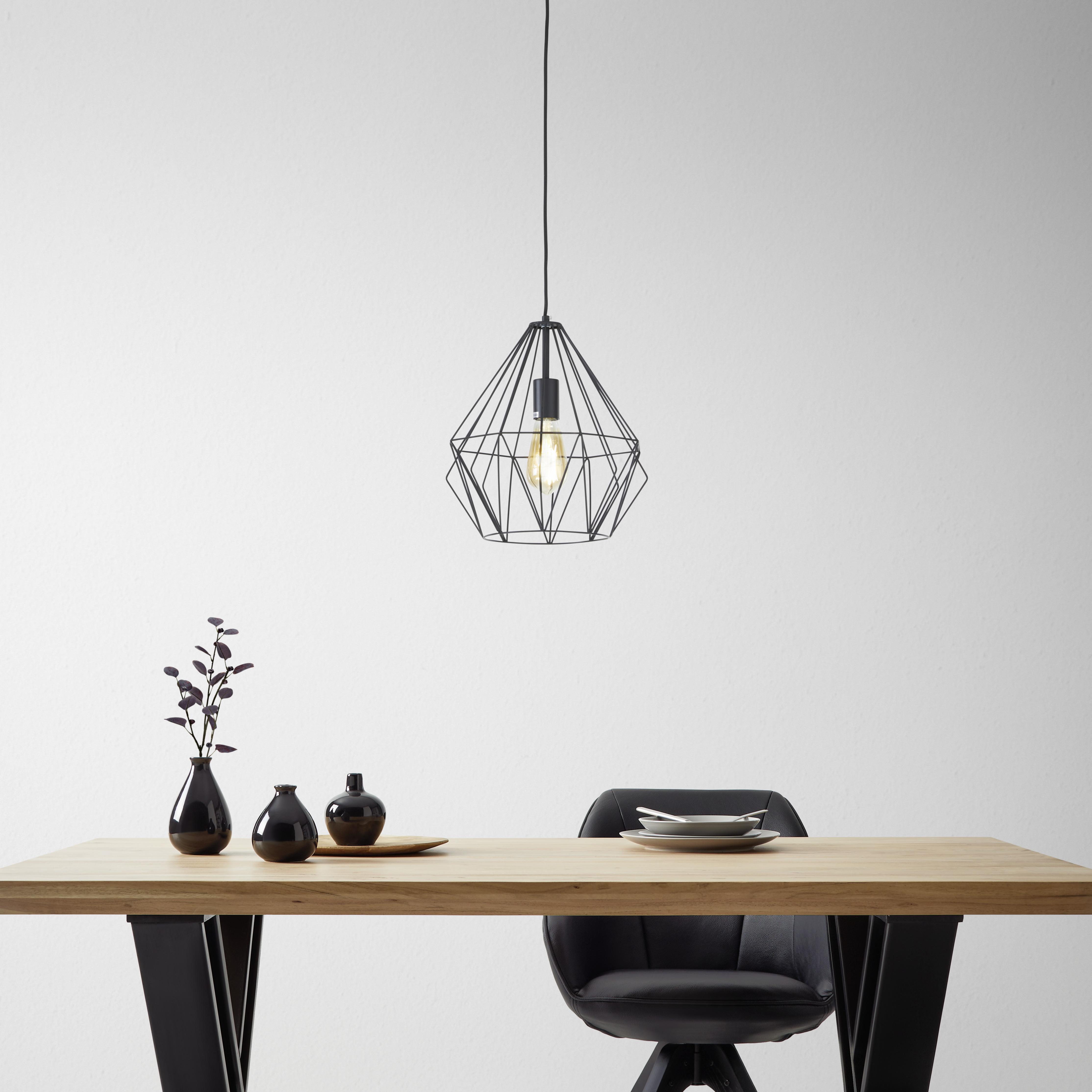 Viseča Svetilka Skeletton -Akt- - črna, kovina (30/110cm) - Modern Living