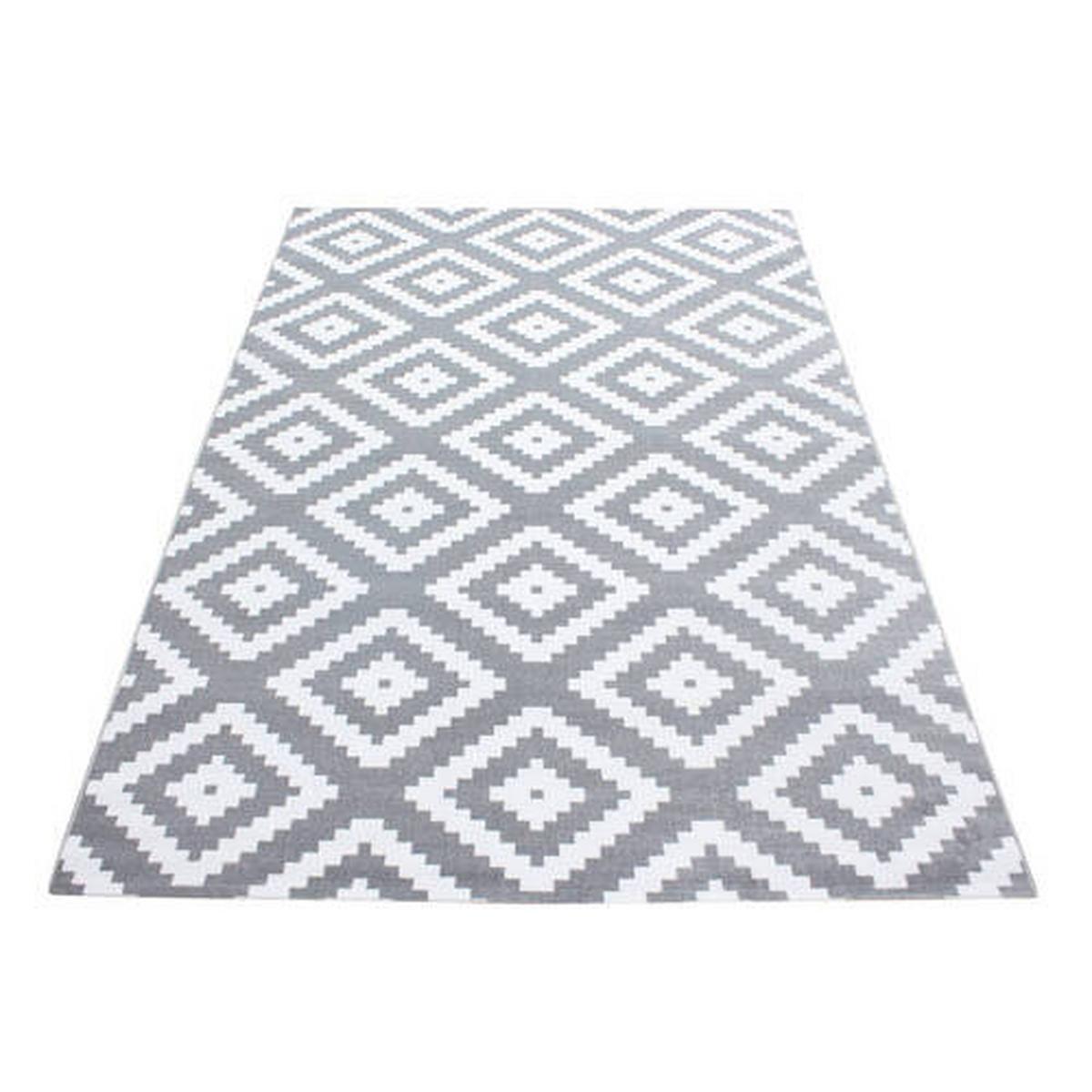 Webteppich Plus Grau ca. 140x200cm - Grau, Basics, Textil (140/200cm) - Novel