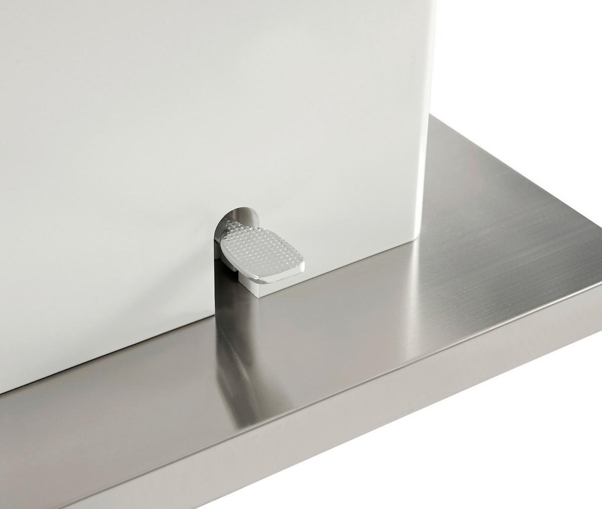 STOLIK KAWOWY TOLA - kolor dębowy/biały, Design, materiał drewnopochodny/metal (130/70/49,5-77,5cm) - Livetastic