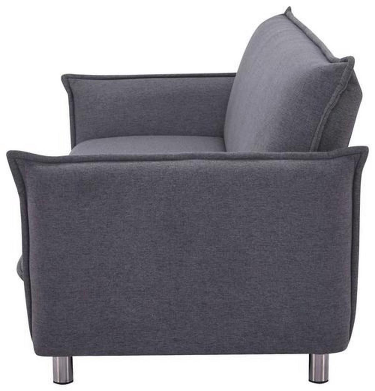 Zofa S Posteljno Funkcijo Modena, Siva - barve nerjavečega jekla/siva, Moderno, kovina/tekstil (207cm)