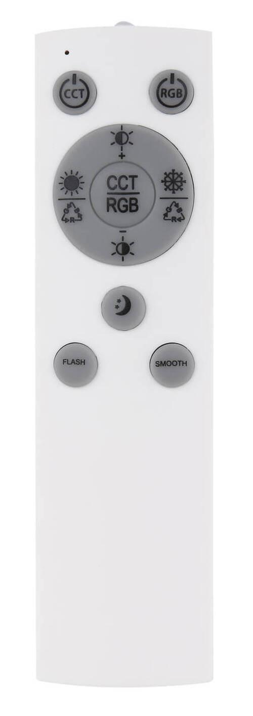 LED-Deckenleuchte Georgia in Schwarz/Weiß max. 30 Watt - Weiss/Opal, Modern, Kunststoff/Metall (40/6,6cm)
