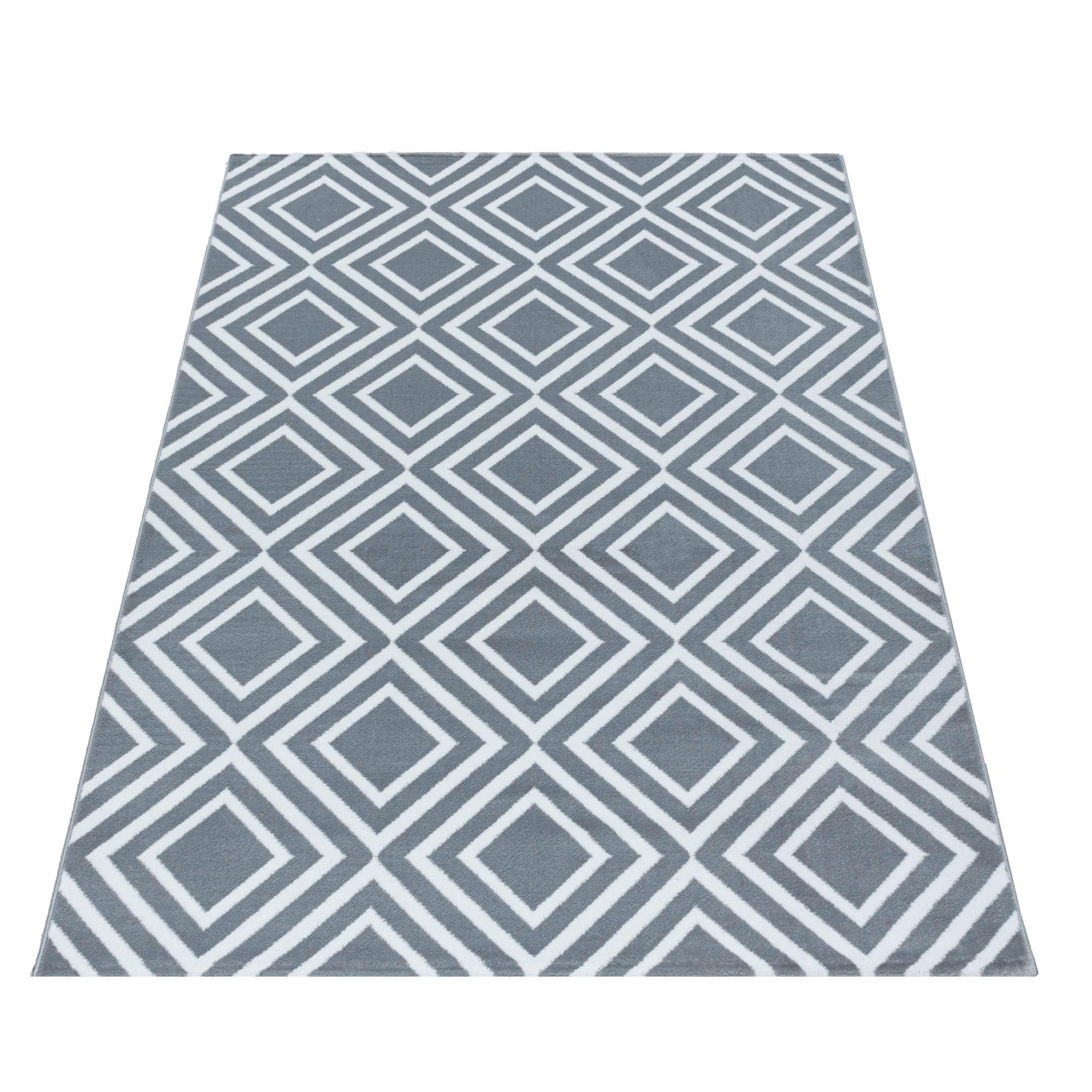 Läufer Costa Grau ca. 80x250cm - Grau, Design, Textil (80/250cm)