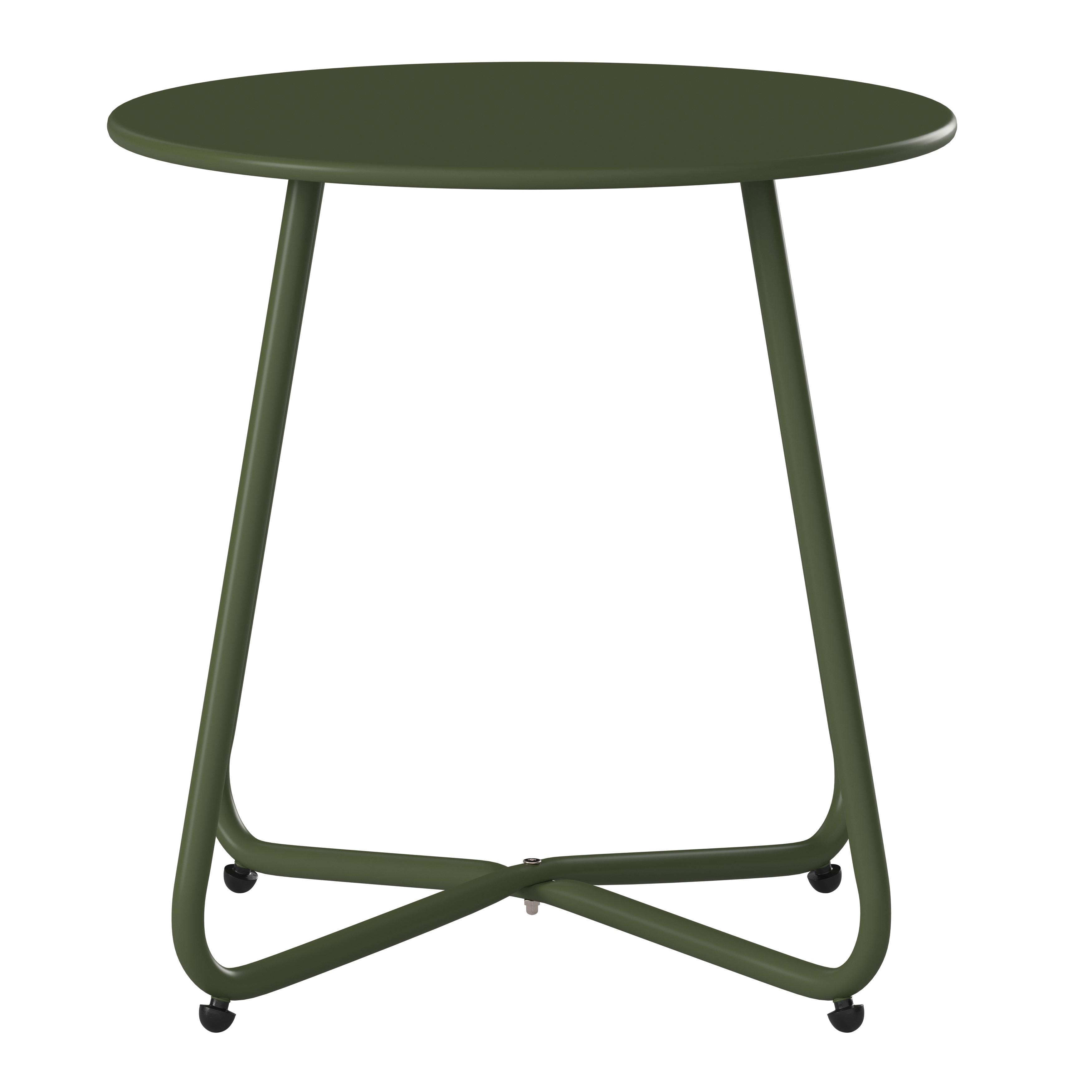 Gartenbeistelltisch Uni Grün ca. 45x45cm - Grün, Basics, Metall (45/45/45cm) - Mömax