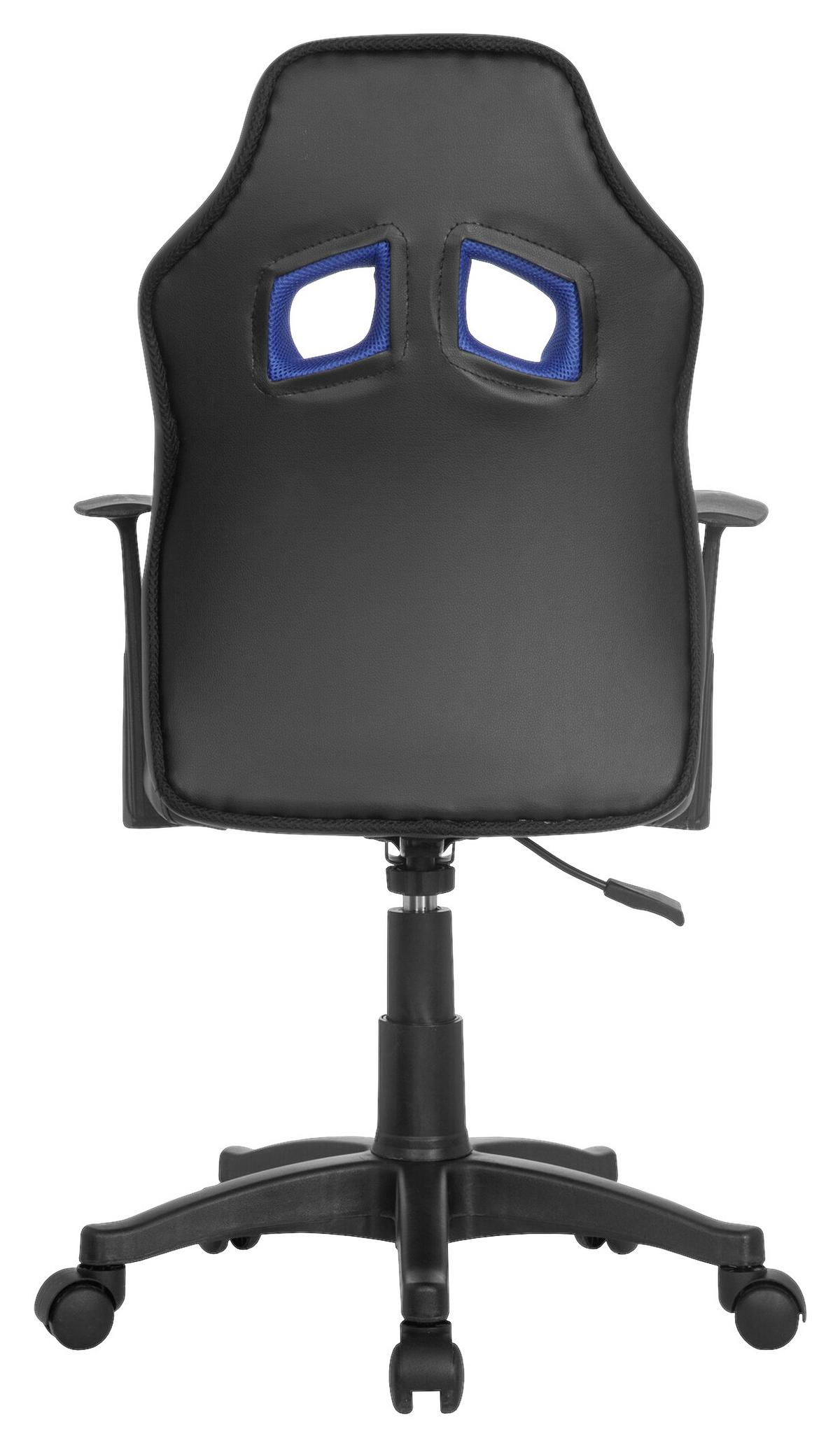Mladinski Vrtljivi Stol Kid Racer Al, Črna, Modra - modra/črna, Basics, umetna masa (54/90-100/48cm) - MID.YOU