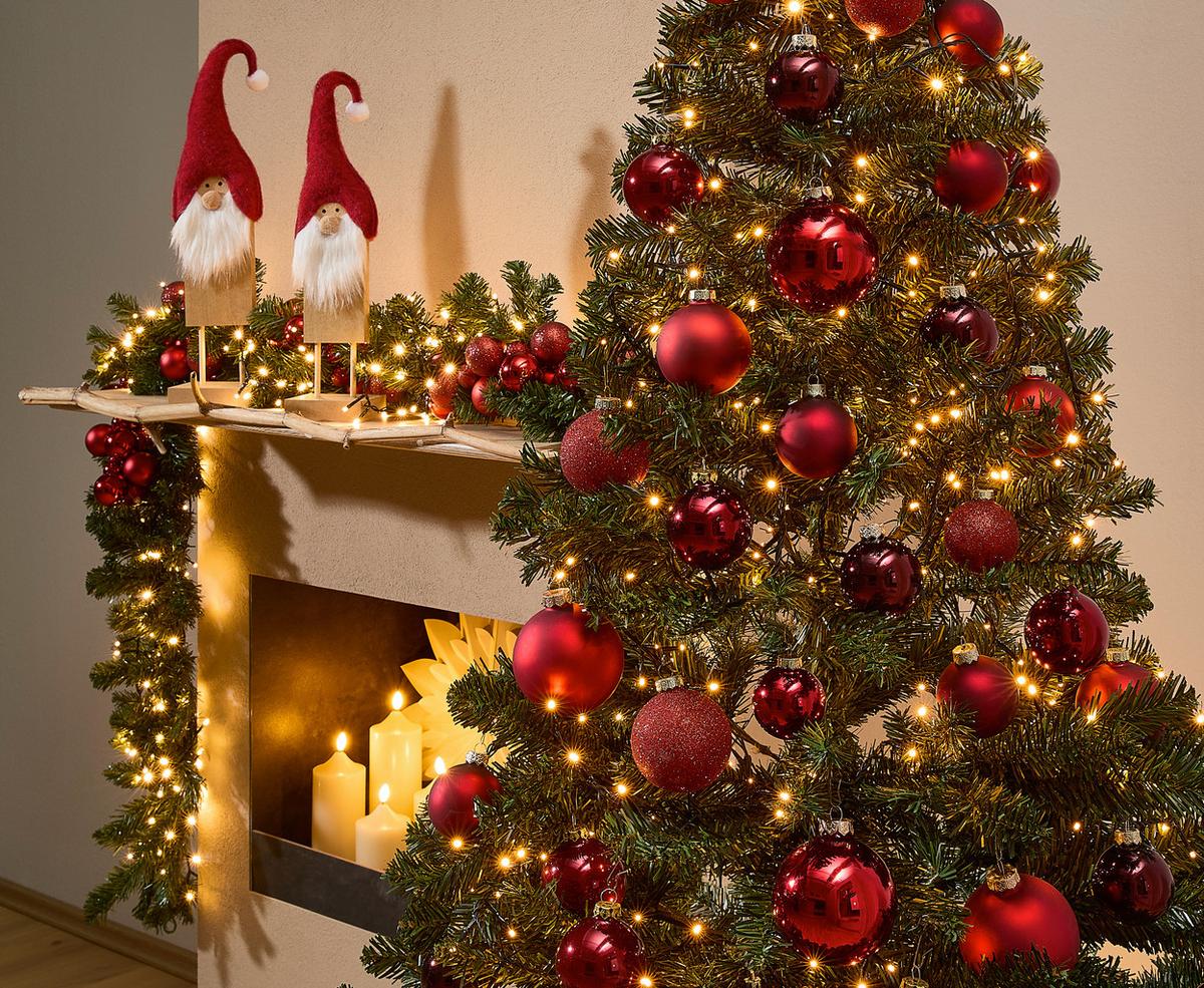 GIRLANDA CHOINKOWA 9680451 - 680451 - zielony, Basics, tworzywo sztuczne/metal (25/270cm) - X-Mas