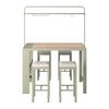 UTEMÖBLER SET NELLI 2 - beige/grön, Modern, metall/textil (80/157/209cm)