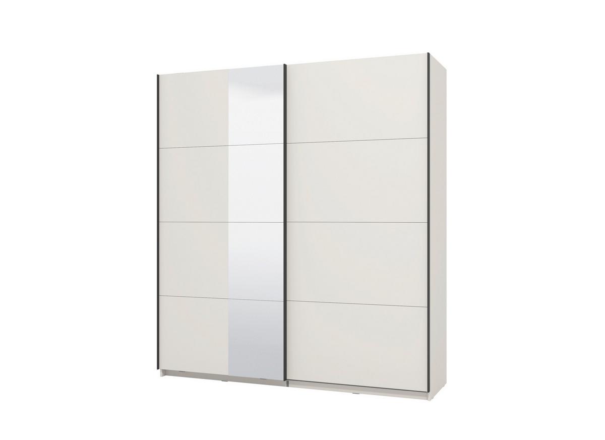 Schwebetürenschrank Gard Kaschmirfarben - Kaschmir/Schwarz, KONVENTIONELL, Holzwerkstoff/Metall (195/217/61cm) - Based