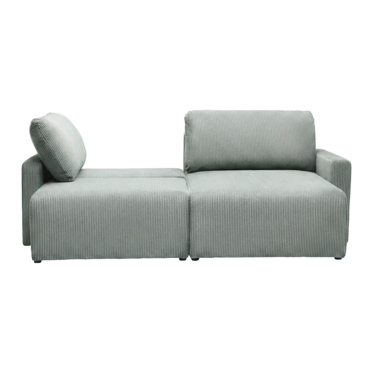 Coltar DAVE -BEST PRICE - verde salvie, Modern, textil (227/146cm) - Best Price