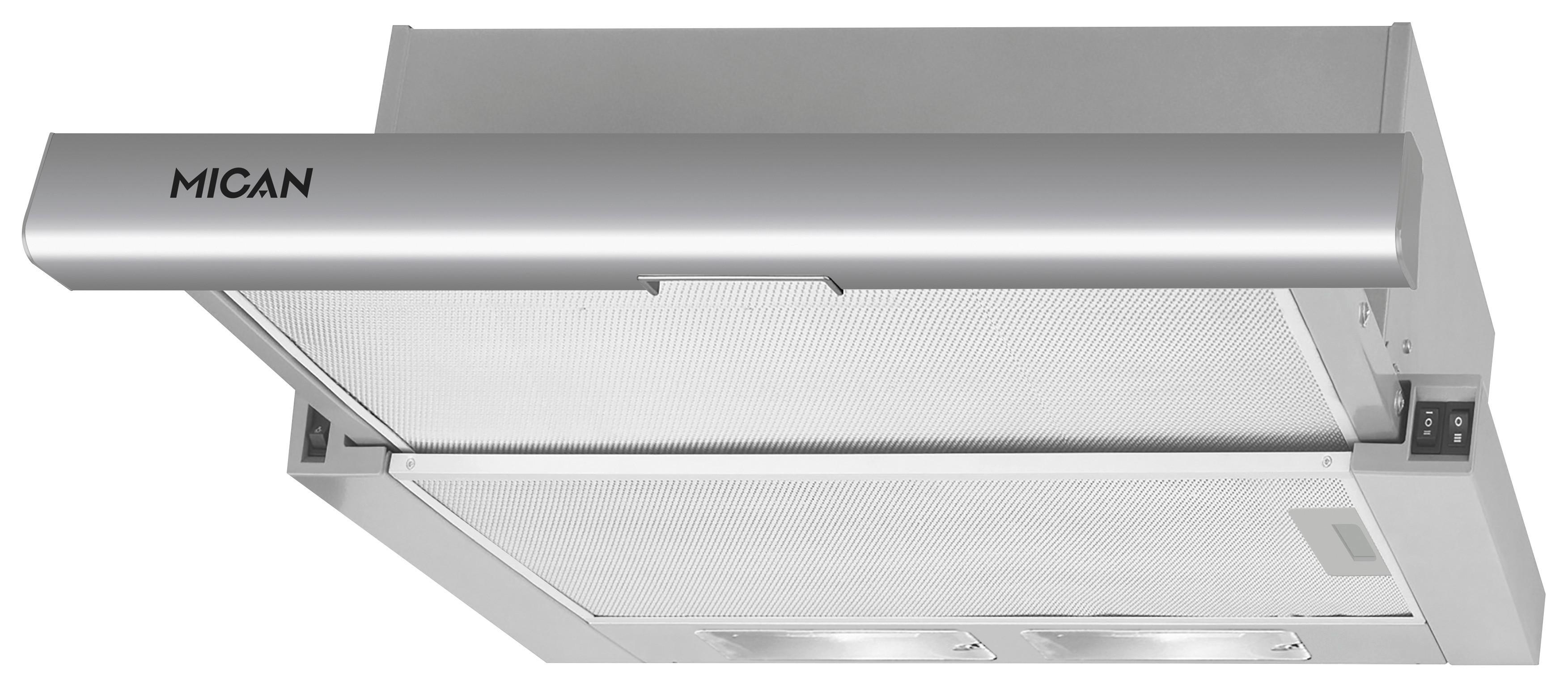 OKAP KUCHENNY 60400 AMICA - kolor stalowy, Basics, metal (60/17,4/32,5-42,2cm) - Mican