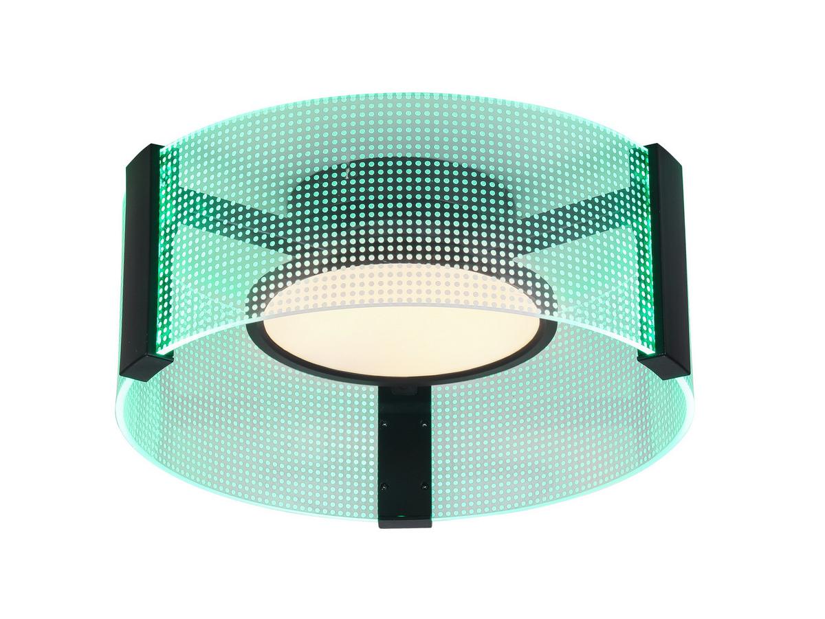 LAMPA SUFITOWA LED MARGE - czarny/biały, Modern, tworzywo sztuczne/metal (40/16,5cm) - Bessagi Home