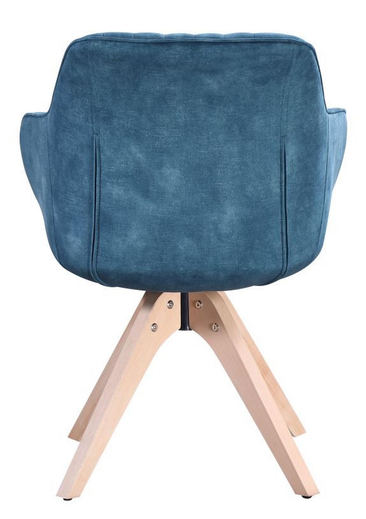 Karosszék Relax - türkiz/bükk, Modern, textil/fa (60/61/82cm) - Mömax