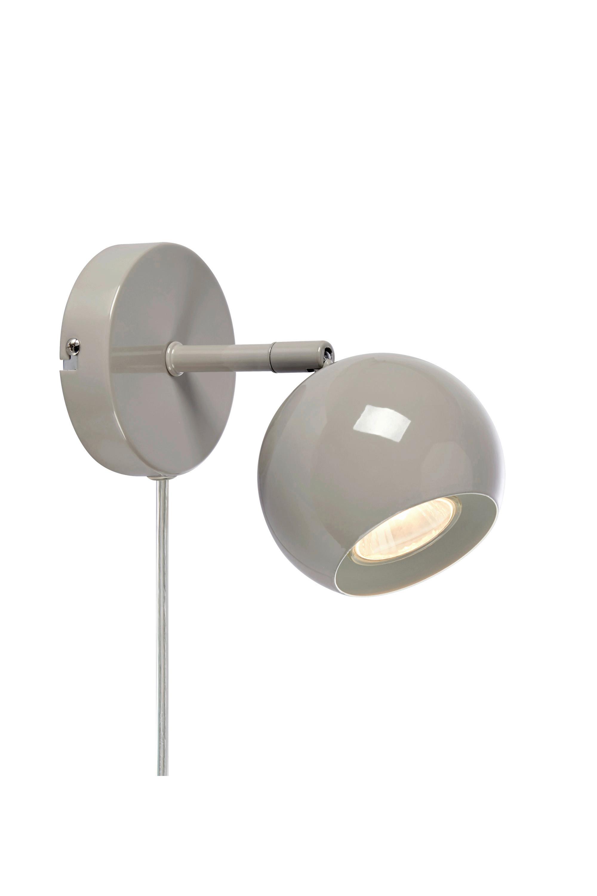 Wandleuchte Pop Wall max. 7 Watt - Hellgrau, Design, Metall (18,5/10/14cm) - Markslöjd