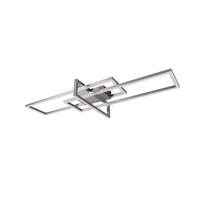 LED-Deckenleuchte Salinas Nickelfarben max. 34 Watt - Nickelfarben, Design, Metall (100/11/40cm) - Trio Leuchten