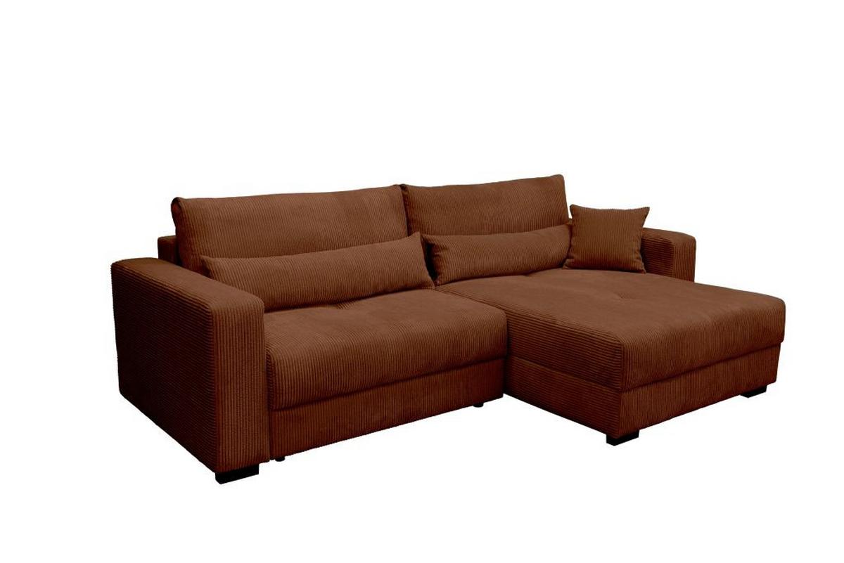 Kutna Garnitura Xela - crna/karamela, Moderno, tekstil (265/170cm) - Modern Living