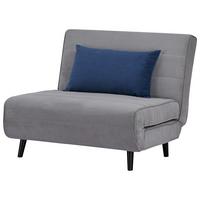 Fotoliu extensibil SVEN - gri, Modern, lemn/textil (101/81/90cm) - Modern Living