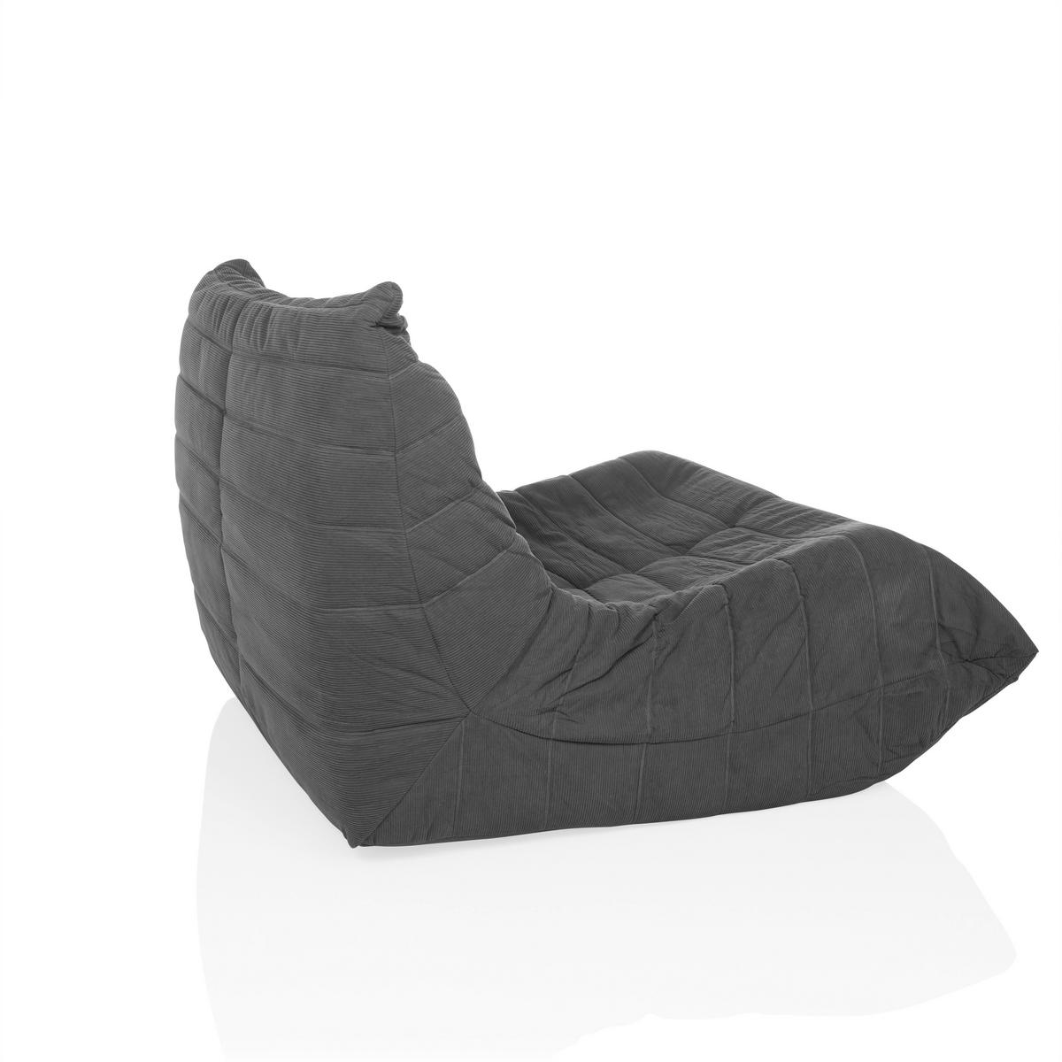 Naslanjač Sitzolo, Siva - siva, Moderno, tekstil (90/72/100cm) - MID.YOU