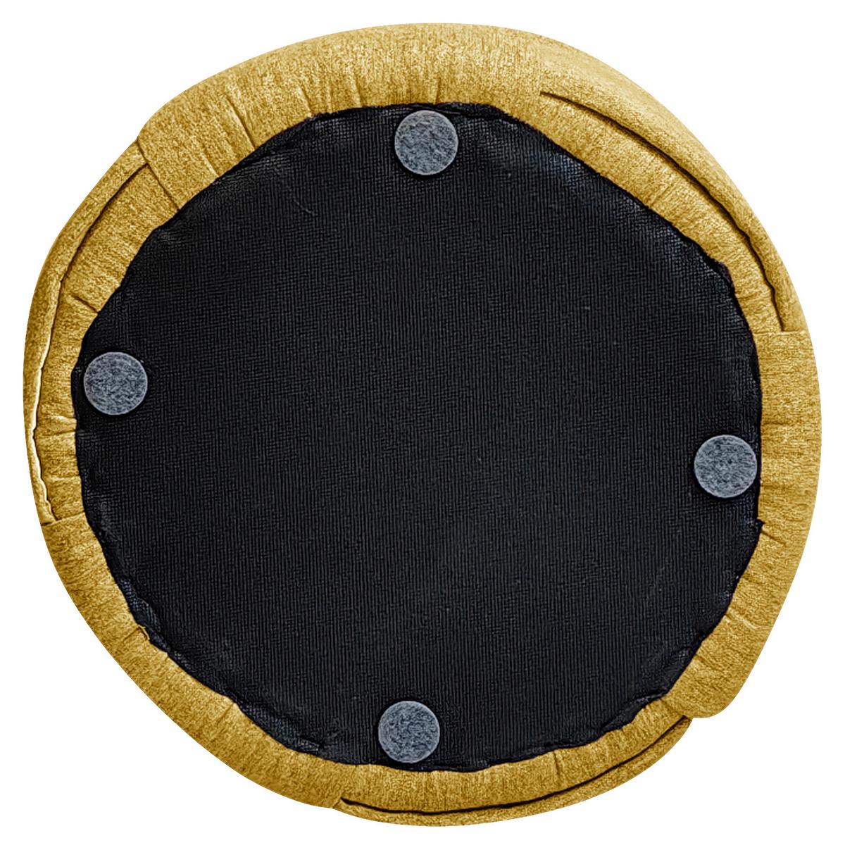 Tabure Play - žuta, Moderno, drvo/tekstil (40/38/40cm) - Mömax