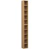 Regal Megosa S, Barva Bukve - barve bukve, Design, leseni material (40/94/17cm) - MID.YOU