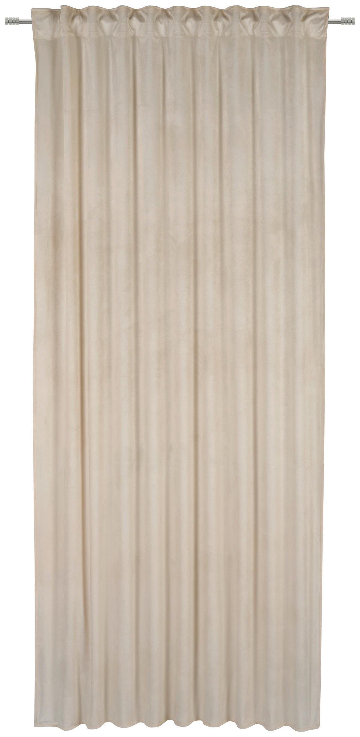 ZASŁONA GOTOWA PABLO - taupe, Basics, tkanina (135/245cm) - Esposa