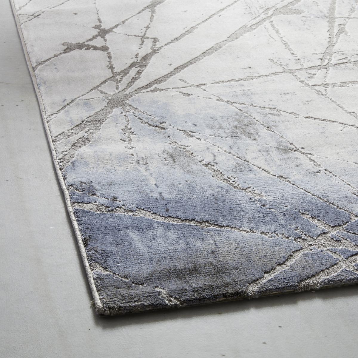 Covor țesut Manchester 1 - albastru/gri, Modern, textil (80/150cm) - Mömax
