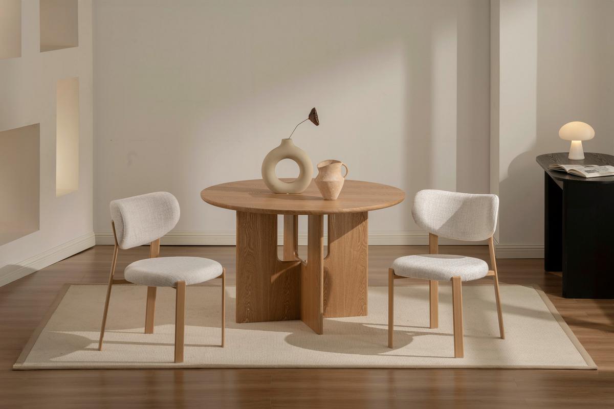 Jedilna Miza Levi, Barva Hrasta, Ø 120 - barve hrasta, Moderno, leseni material/les (120/75cm) - Livetastic