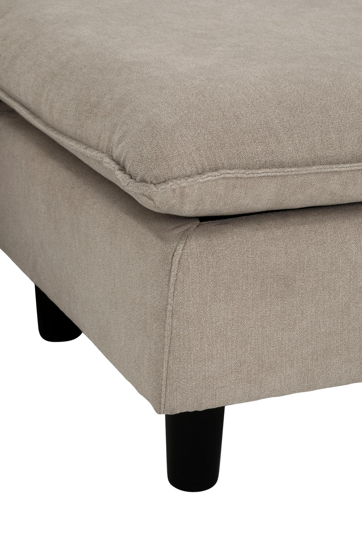 Sedežna Garnitura Milly, Bež - črna/bež, Moderno, umetna masa/tekstil (207/138cm) - P & B