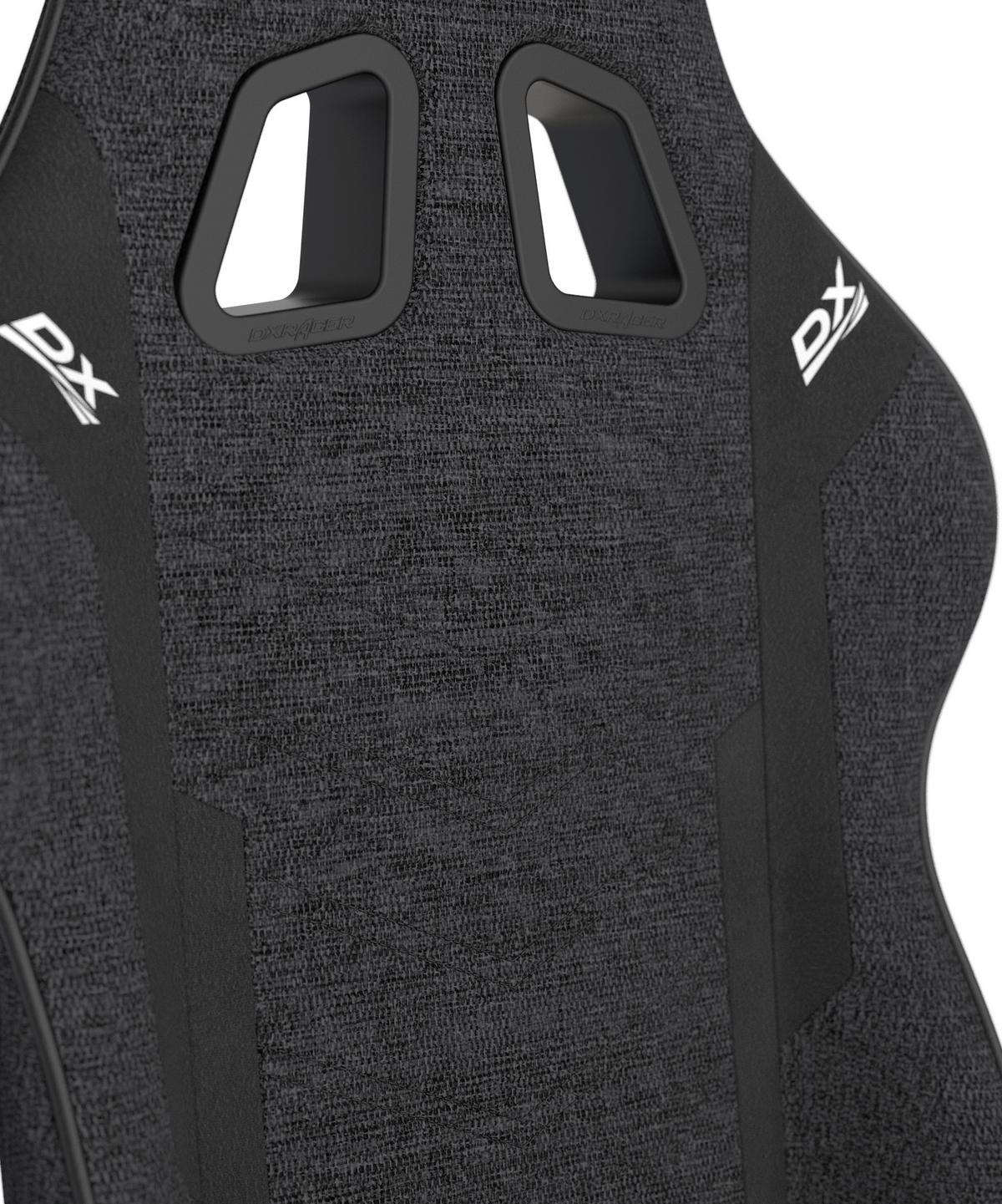 Gamingstuhl Prince Schwarz - Schwarz/Weiß, KONVENTIONELL, Kunststoff/Textil (70/132/70cm) - Dxracer