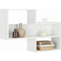 Wandregal in Weiß - Weiß, MODERN, Holz (80/55/20cm) - Mömax