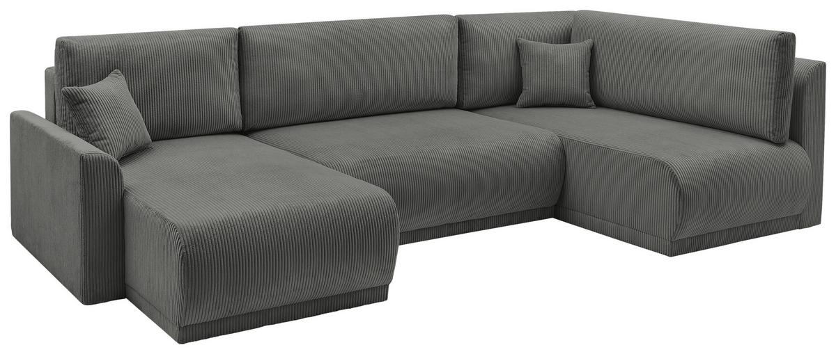 Coltar Kim - gri închis, Modern, lemn (146/313/160cm) - Modern Living
