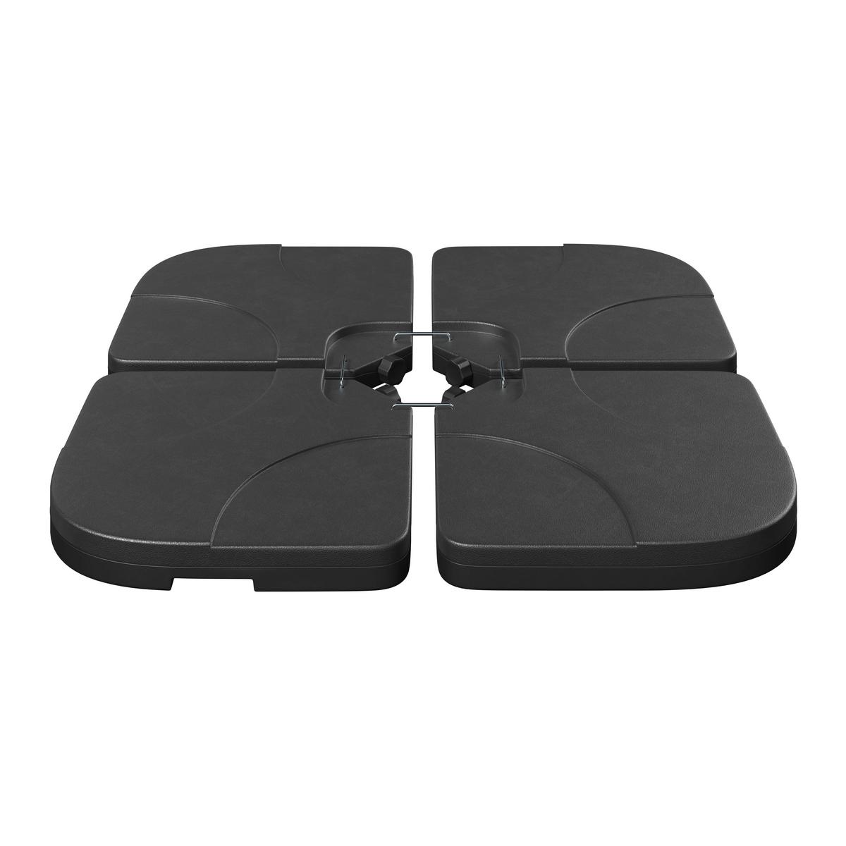 Napernyőtalp Nehezék 4db/csomag Pezi - fekete, Basics, műanyag - Mömax