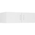 Aufsatzschrank Weiß Hochglanz - Weiß, MODERN, Holz (100/32/57cm) - PREMIUM LIVING